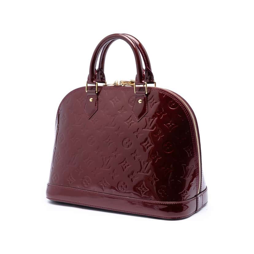 Louis Vuitton Monogram Vernis Alma PM Red Leather Very good condition - Back View