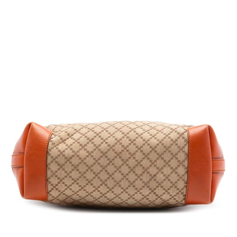 Gucci Small Diamante Canvas Craft Tote Beige Very good condition - Inside View