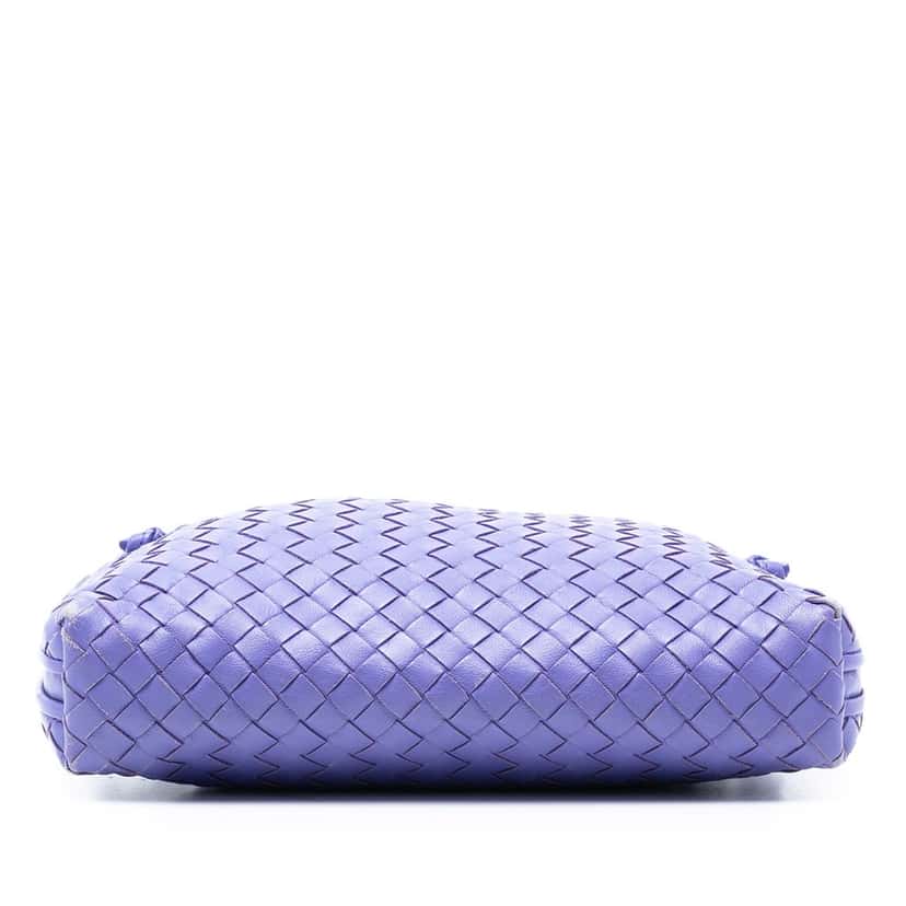 Bottega Veneta Nappa Intrecciato Nodini Crossbody Purple Leather Very good condition - Inside View