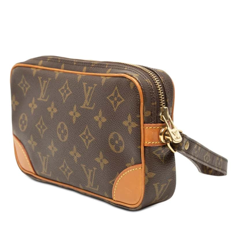 Louis Vuitton Monogram Marly Dragonne PM Brown Very good condition - Back View