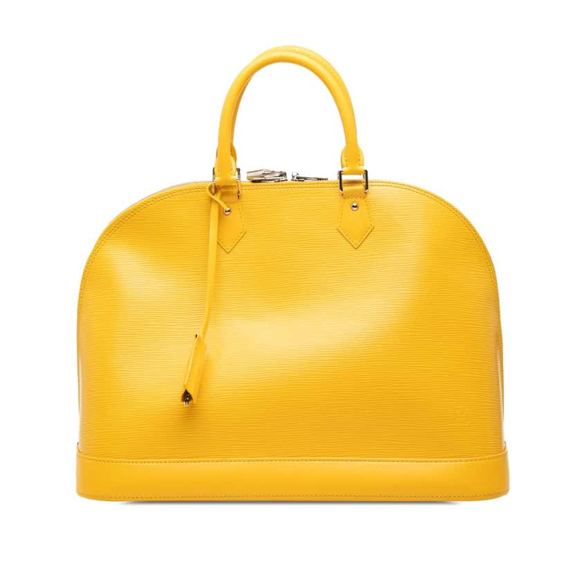 Louis Vuitton Epi Alma GM Yellow Leather Very good condition - Front View