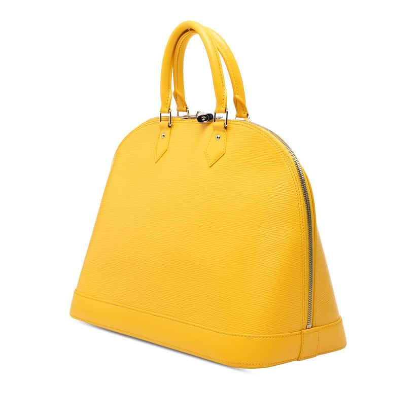 Louis Vuitton Epi Alma GM Yellow Leather Very good condition - Back View