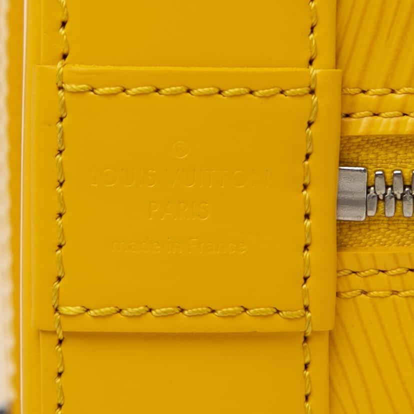 Louis Vuitton Epi Alma GM Yellow Leather Very good condition - Box View
