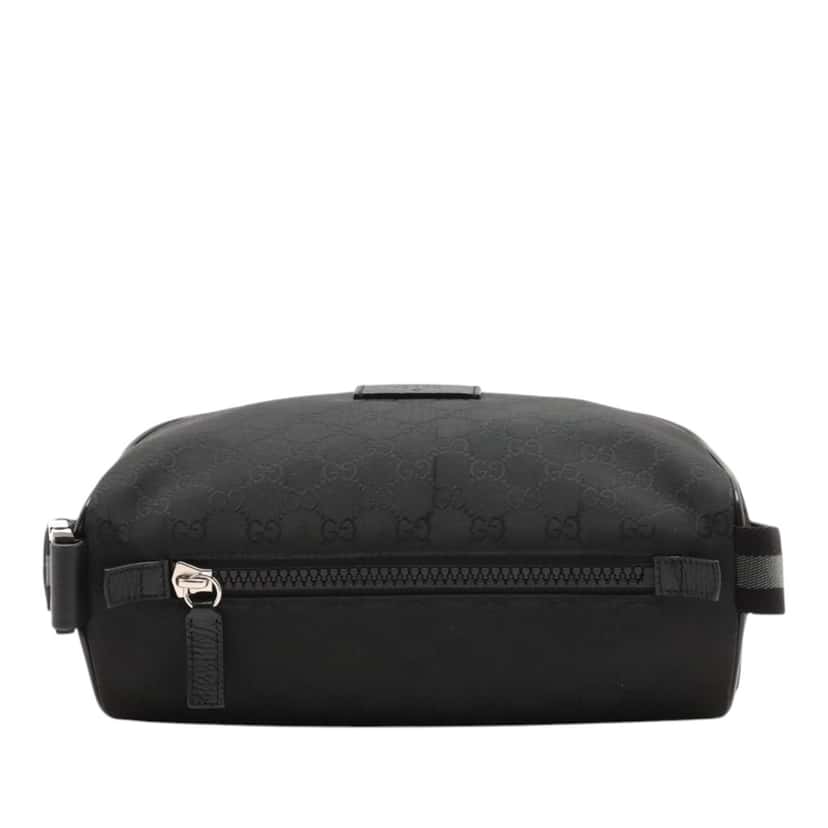 Gucci GG Nylon Web Belt Bag Black Very good condition - Back View
