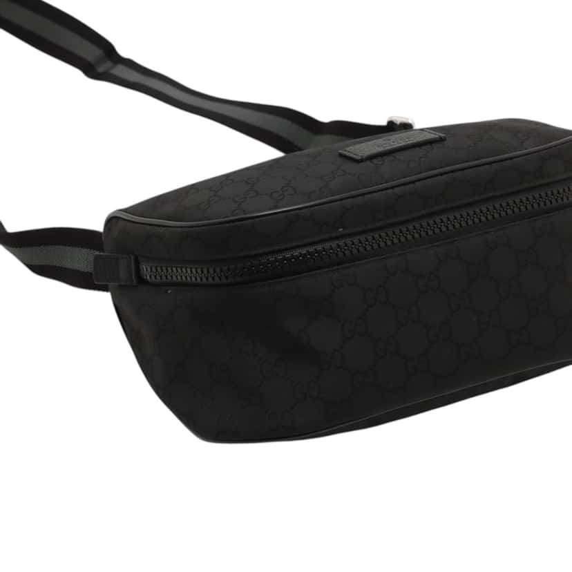 Gucci GG Nylon Web Belt Bag Black Very good condition - Inside View