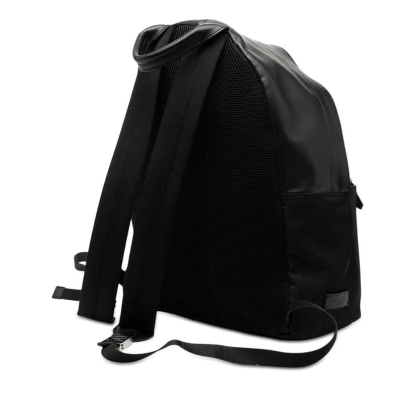 Fendi Nylon and Leather Bug Eyes Monster Backpack Black Very good condition - Back View