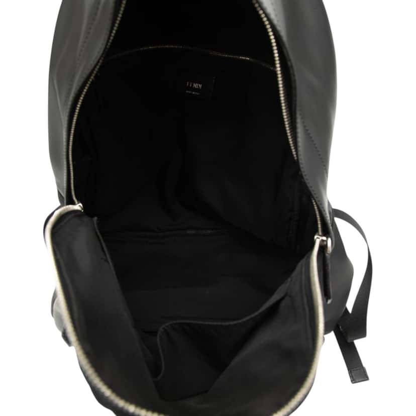 Fendi Nylon and Leather Bug Eyes Monster Backpack Black Very good condition - Model View