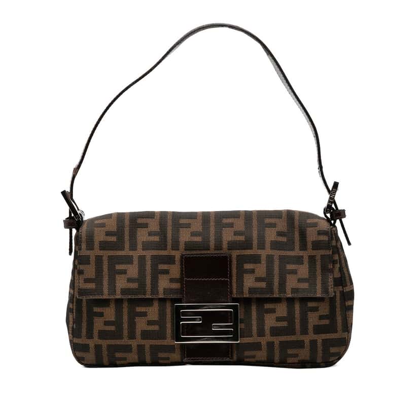 Fendi Zucca Canvas Baguette Brown Very good condition - Front View