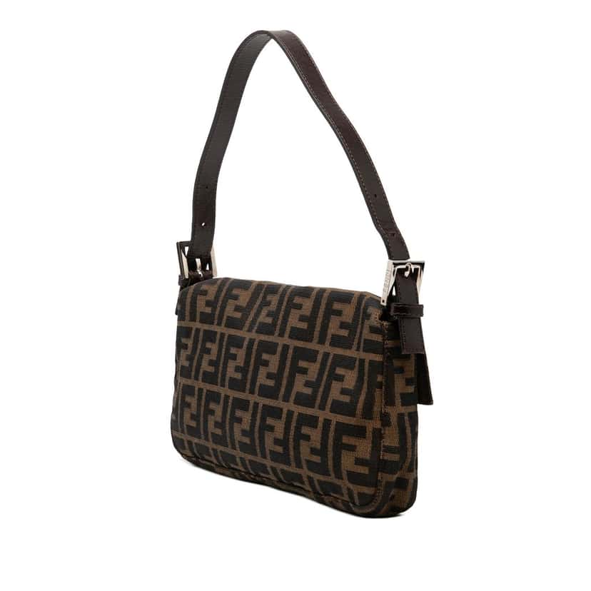 Fendi Zucca Canvas Baguette Brown Very good condition - Back View