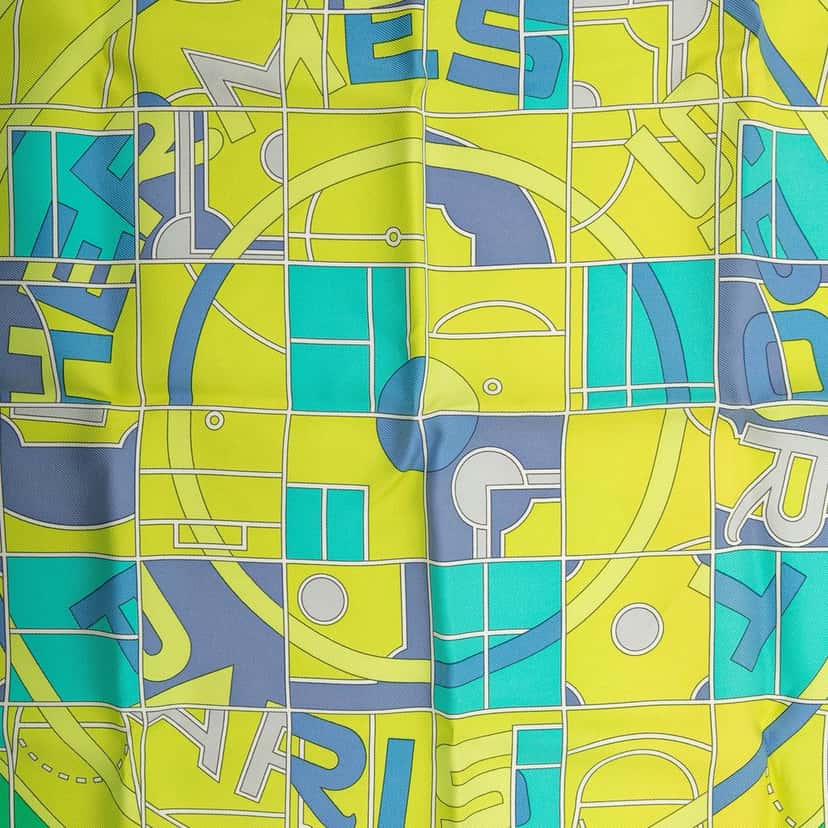 Hermès Sport Pocket Square Silk Handkerchief Blue Never worn - Back View