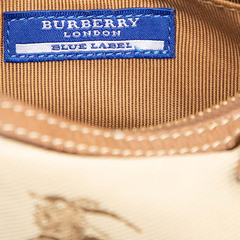 Burberry Canvas Shoulder Bag Beige Very good condition - Box View
