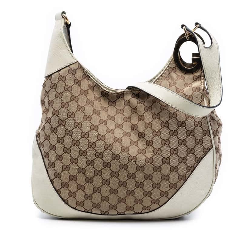 Gucci GG Canvas Charlotte Crossbody Beige Very good condition - Front View