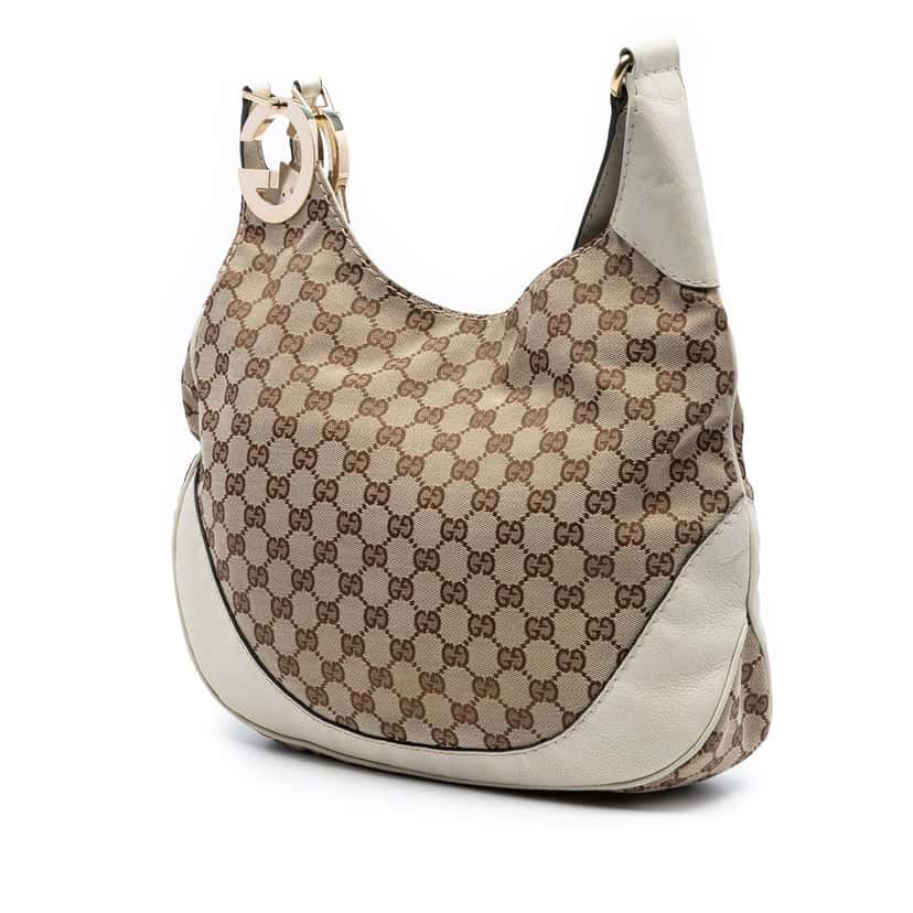 Gucci GG Canvas Charlotte Crossbody Beige Very good condition - Back View