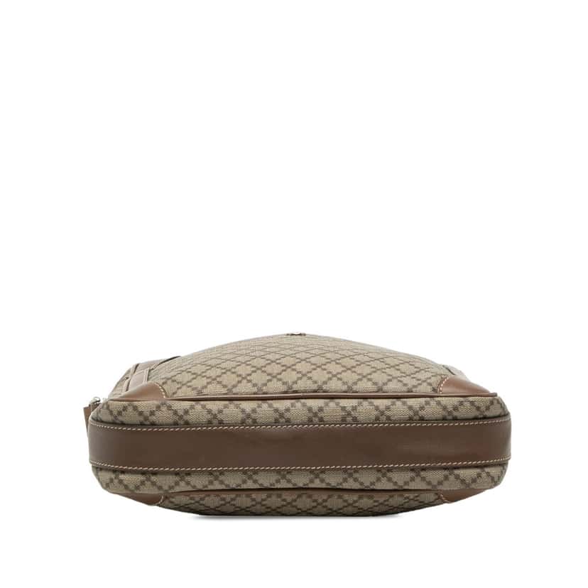 Gucci Diamante Coated Canvas Zip Crossbody Beige Very good condition - Inside View