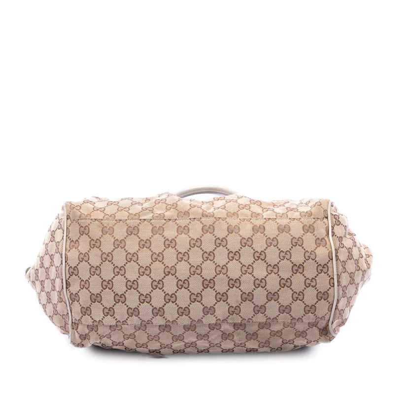 Gucci GG Canvas Sukey Satchel Beige Good condition - Inside View