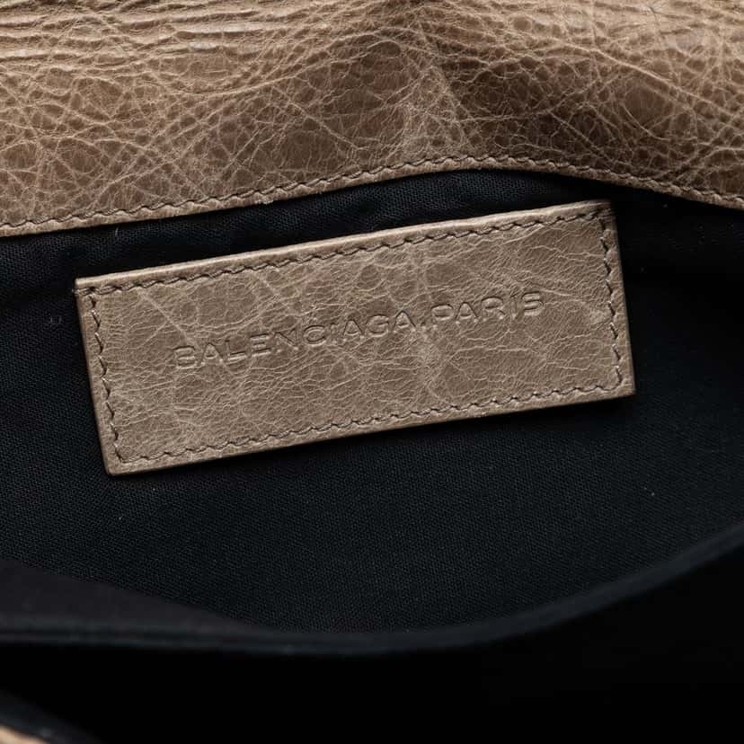 Balenciaga Lambskin Motocross Giant 12 Envelope Clutch Brown Leather Very good condition - Box View