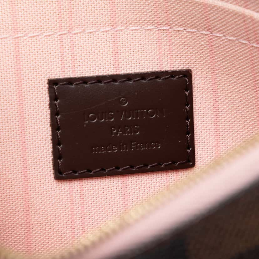 Louis Vuitton Damier Ebene Neverfull MM Pouch Brown Very good condition - Box View