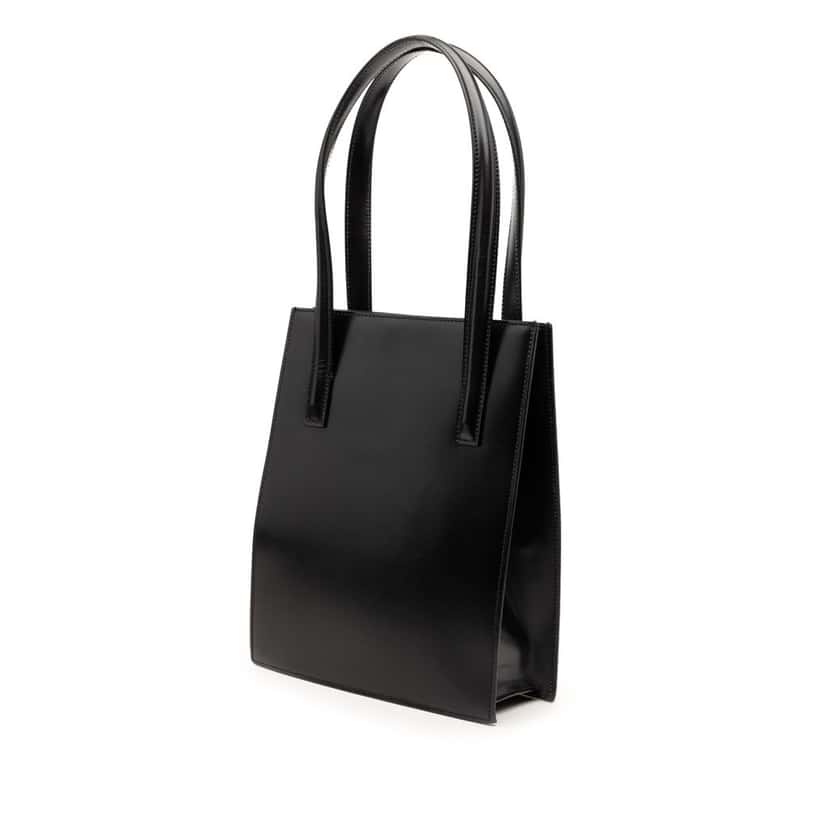Cartier Leather Panthere Tote Black Leather Very good condition - Back View