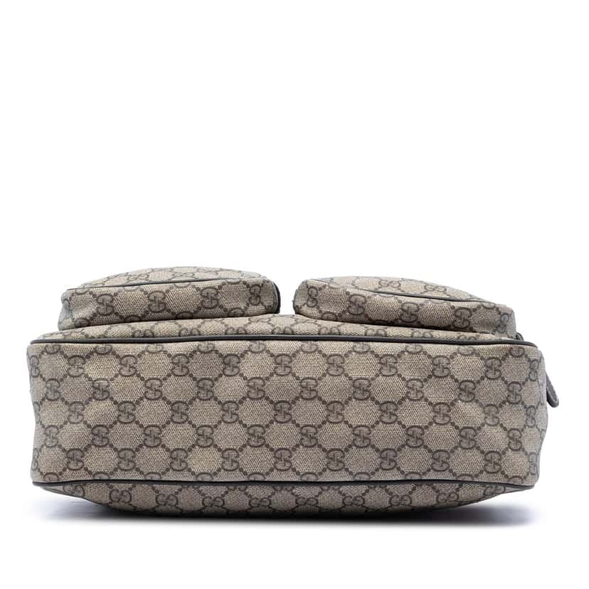 Gucci GG Supreme Double Pocket Crossbody Beige Very good condition - Inside View