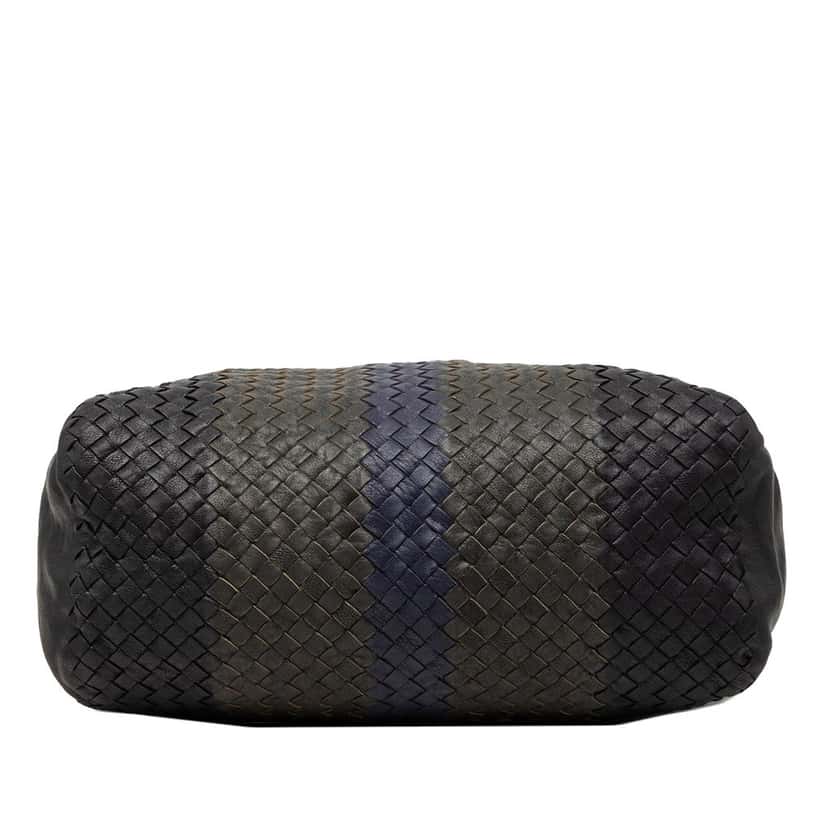 Bottega Veneta Tricolor Nappa Intrecciato Convertible Tote Black Leather Very good condition - Inside View
