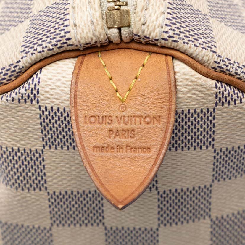 Louis Vuitton Damier Azur Speedy 35 White Very good condition - Box View