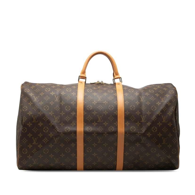 Louis Vuitton Monogram Keepall 60 Brown Very good condition - Front View