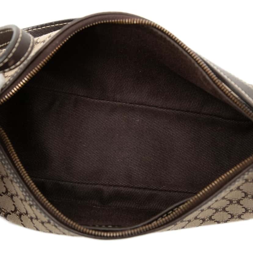 Celine Macadam Canvas Shoulder Bag Beige Very good condition - Model View