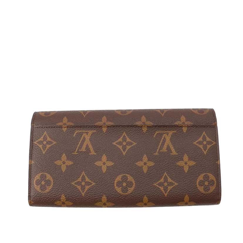 Louis Vuitton Monogram Portefeuille Sarah Brown Very good condition - Back View