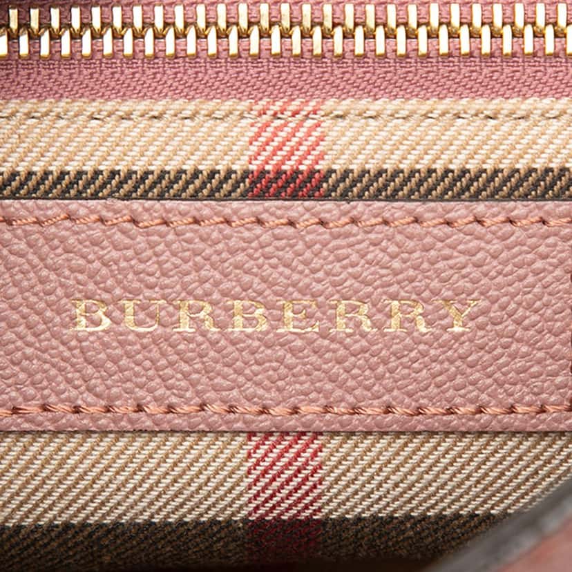 Burberry Small Leather Medley Buckle Crossbody Pink Leather Very good condition - Box View
