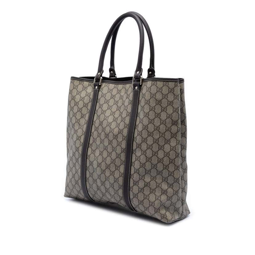 Gucci GG Supreme Joy Vertical Tote Beige Very good condition - Back View
