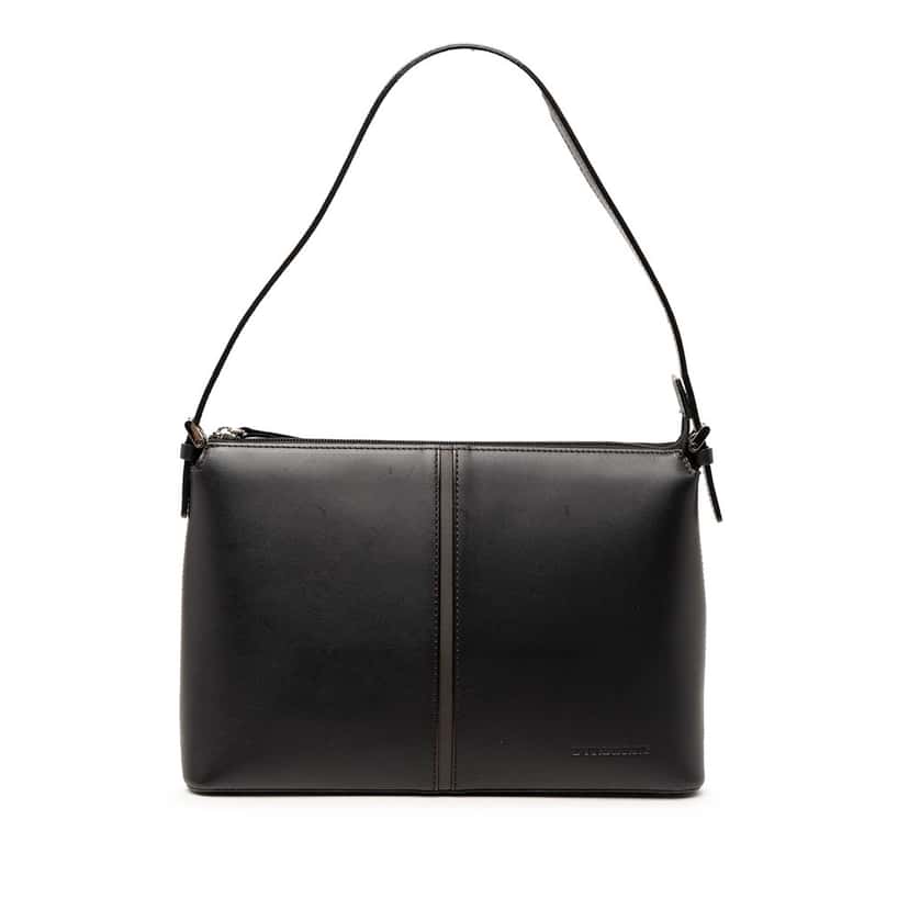 Burberry Leather Shoulder Bag Black Leather Very good condition - Front View