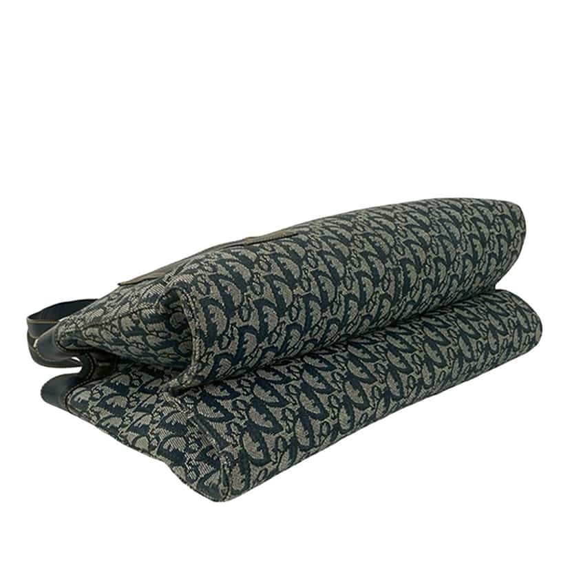 Dior Diorissimo Trotter Canvas Jeans Pocket Tote Blue Very good condition - Inside View