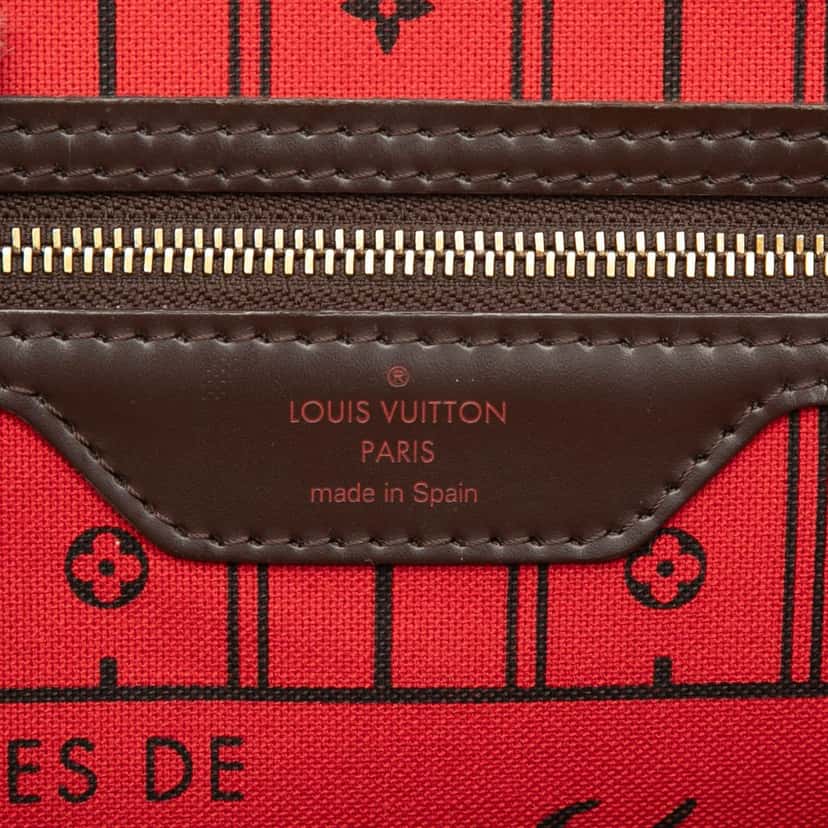 Louis Vuitton Damier Ebene Neverfull MM Brown Very good condition - Box View