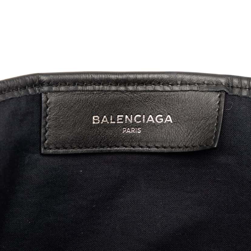 Balenciaga Denim Navy Cabas Tote M Black Very good condition - Box View