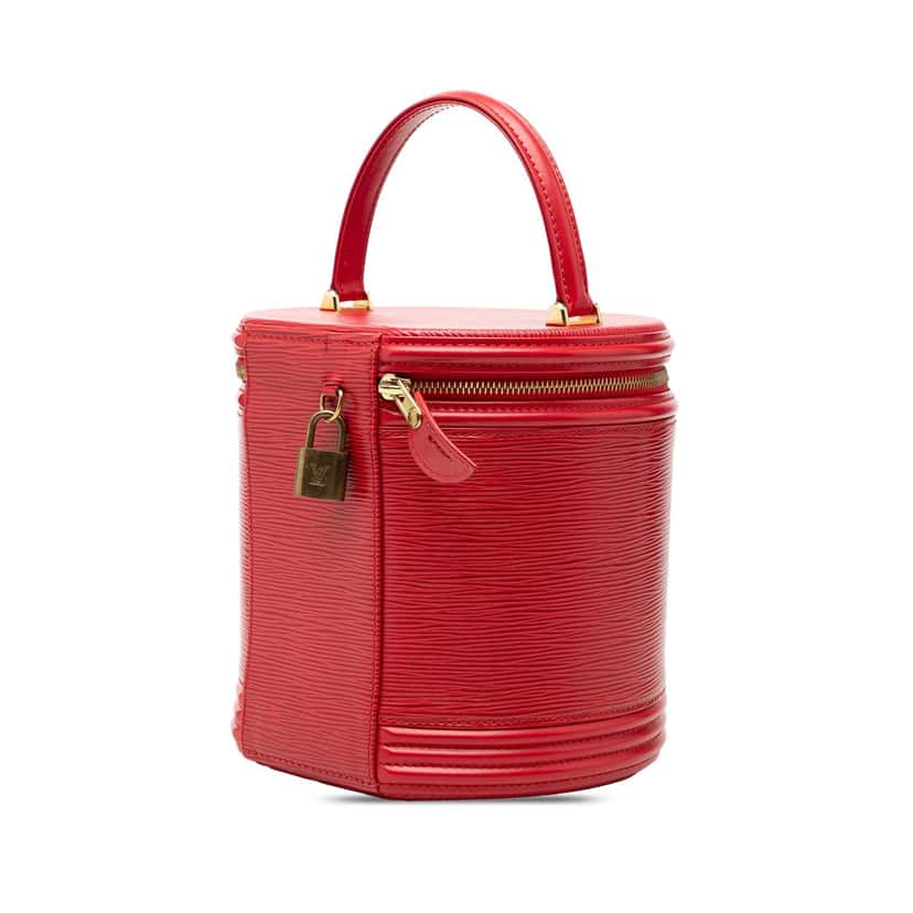Louis Vuitton Epi Cannes Red Leather Good condition - Back View