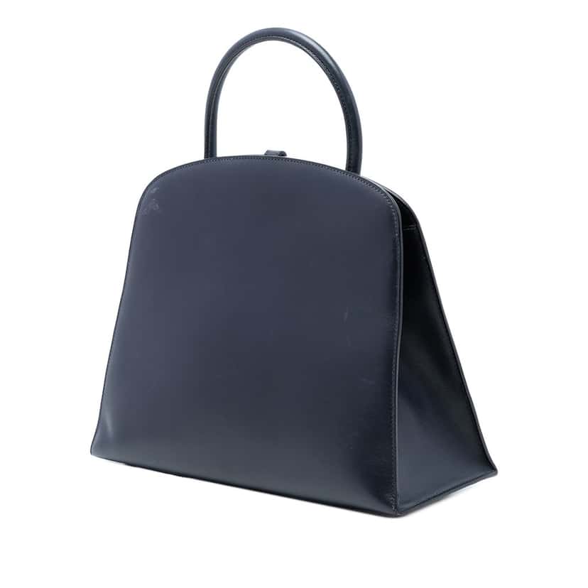 Hermès Box Calf Dalvy 30 Blue Leather Very good condition - Back View