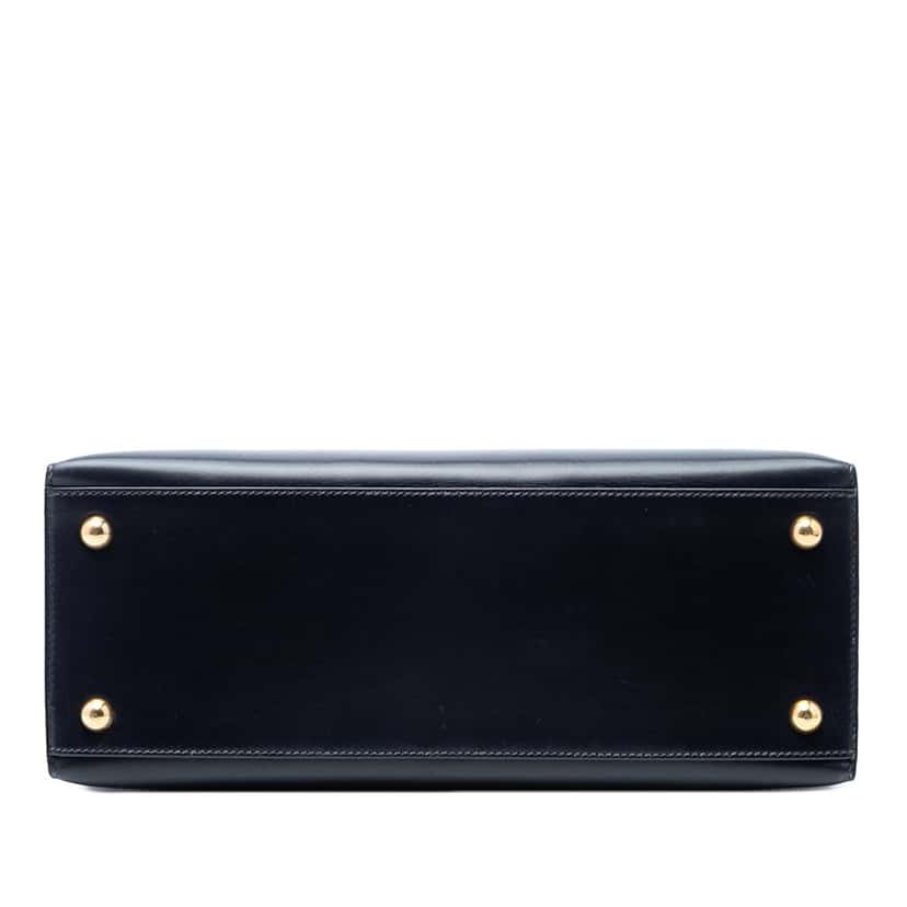 Hermès Box Calf Dalvy 30 Blue Leather Very good condition - Inside View