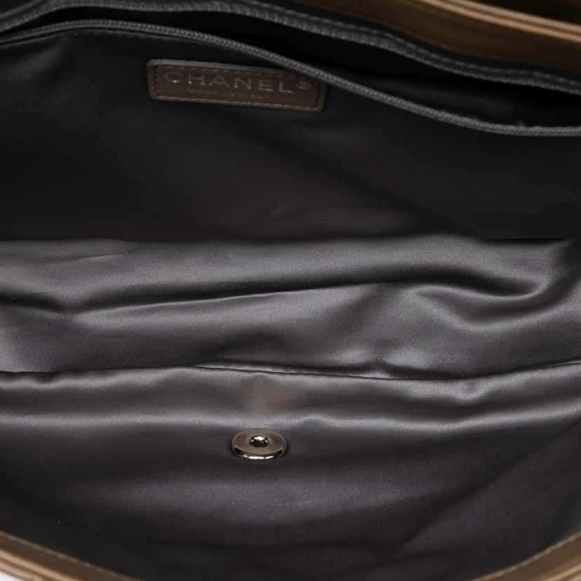 Chanel Jumbo Quilted Lambskin Coco Rain Flap Brown Leather Never worn, with tag - Model View