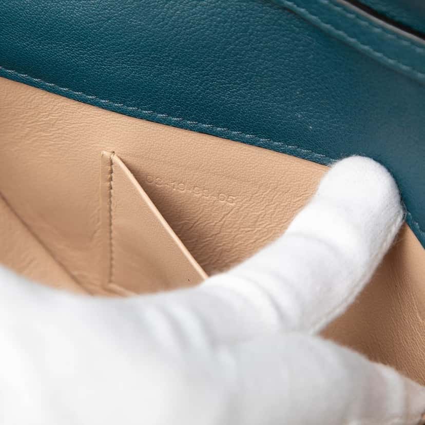Chloé Mini Calfskin Nile Bracelet Satchel Blue Leather Very good condition - Box View