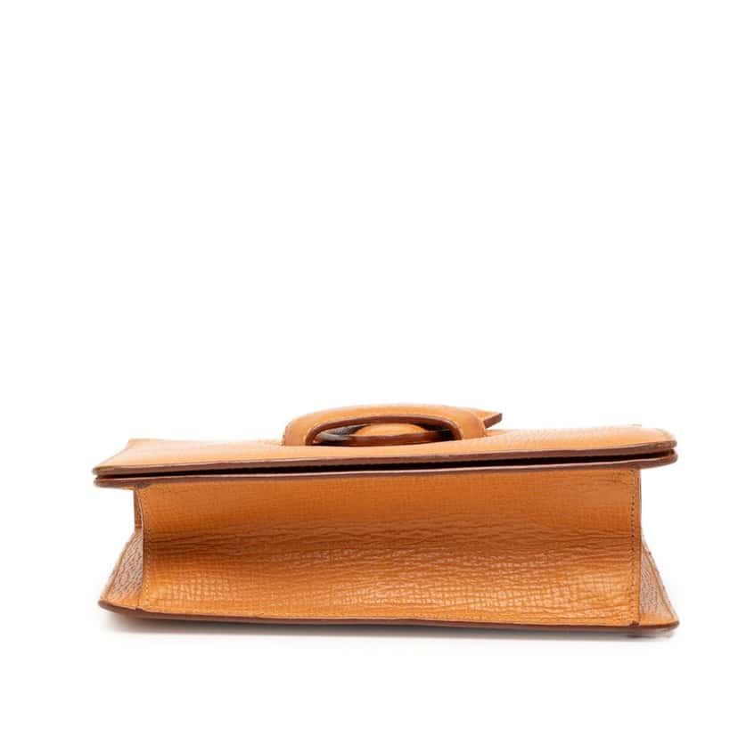 LOEWE Textured Leather Barcelona Top Handle Bag Brown Leather Very good condition - Inside View
