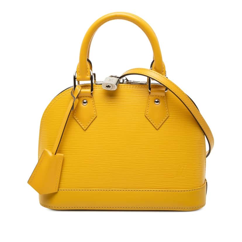 Louis Vuitton Epi Alma BB Yellow Leather Very good condition - Front View