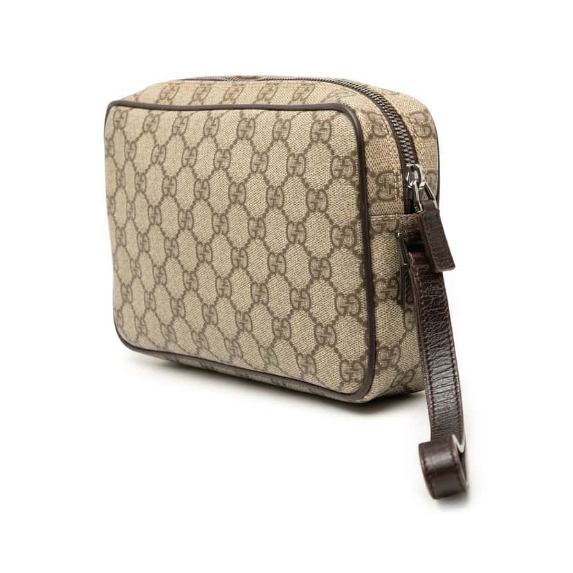 Gucci GG Supreme Clutch Beige Very good condition - Back View