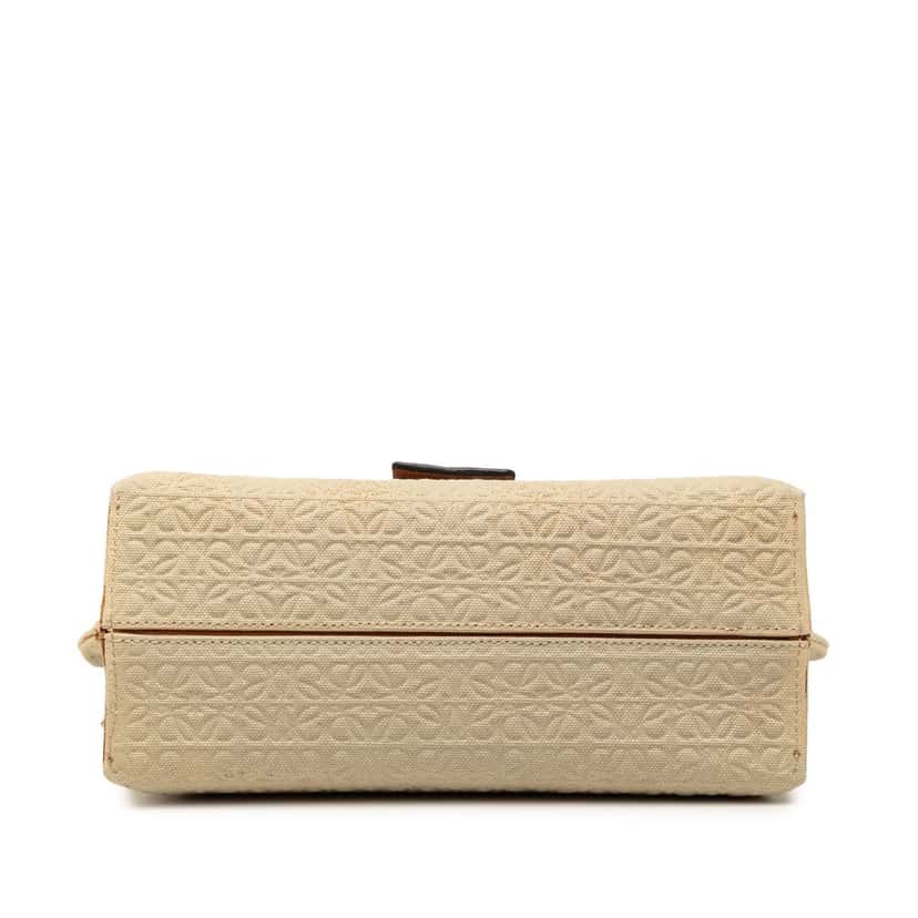 LOEWE Canvas Repeat Anagram Avenue Crossbody Beige Very good condition - Inside View