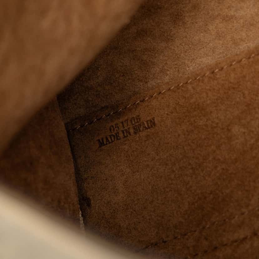 LOEWE Canvas Repeat Anagram Avenue Crossbody Beige Very good condition - Box View