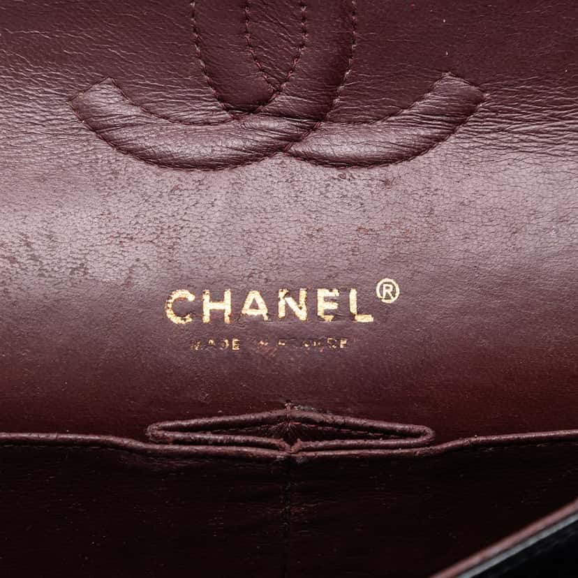 Chanel Medium Classic Caviar Double Flap Black Leather Very good condition - Box View