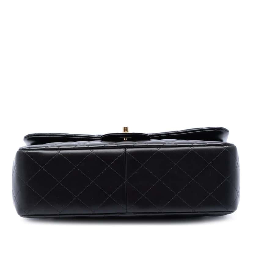 Chanel Jumbo Classic Lambskin Double Flap Black Leather Very good condition - Inside View