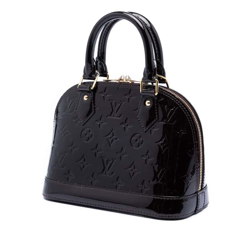 Louis Vuitton Monogram Vernis Alma BB Purple Leather Very good condition - Back View