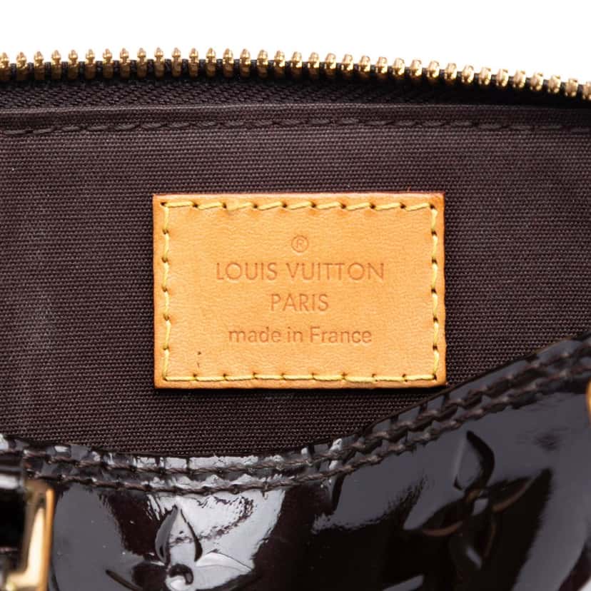 Louis Vuitton Monogram Vernis Alma BB Purple Leather Very good condition - Box View