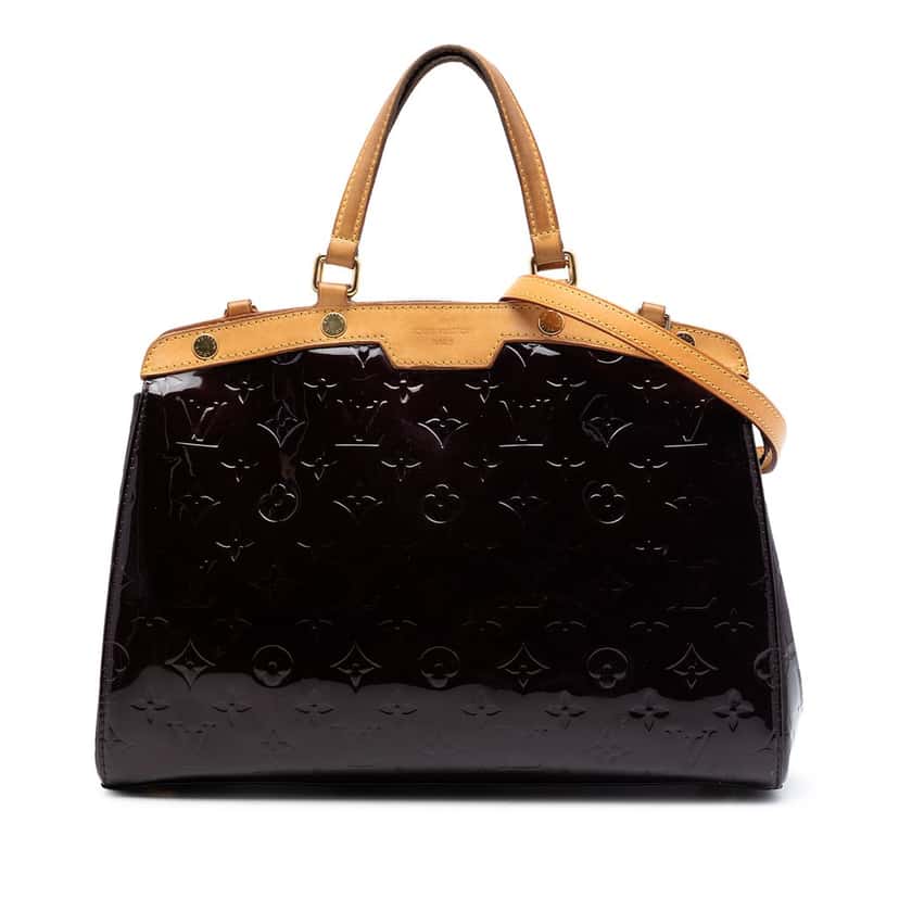 Louis Vuitton Monogram Vernis Brea MM Purple Leather Very good condition - Front View