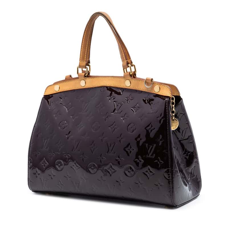 Louis Vuitton Monogram Vernis Brea MM Purple Leather Very good condition - Back View